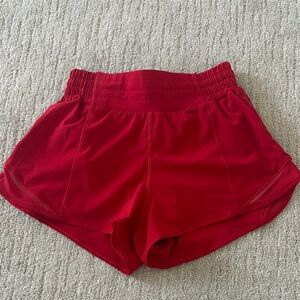 lululemon athletica Bold Red Athletic Shorts